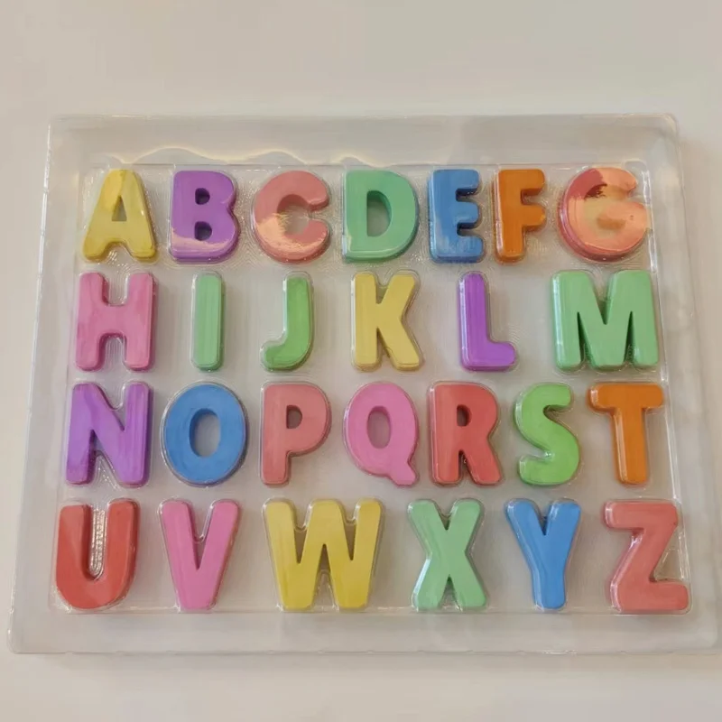 Skyward Educational Supplies Creative Dust free Letter Chalk Puzzle Non-Toxic Alphabet Chalk Sidewalk Chalk