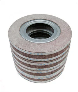 Abrasive polishing flap wheel for grinding stainless steel tube making machinery
