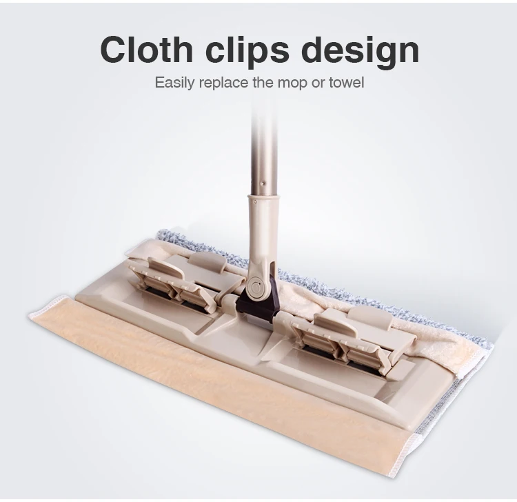 E1 Plastic Rotating Handles And Spin Mop With Microfiber