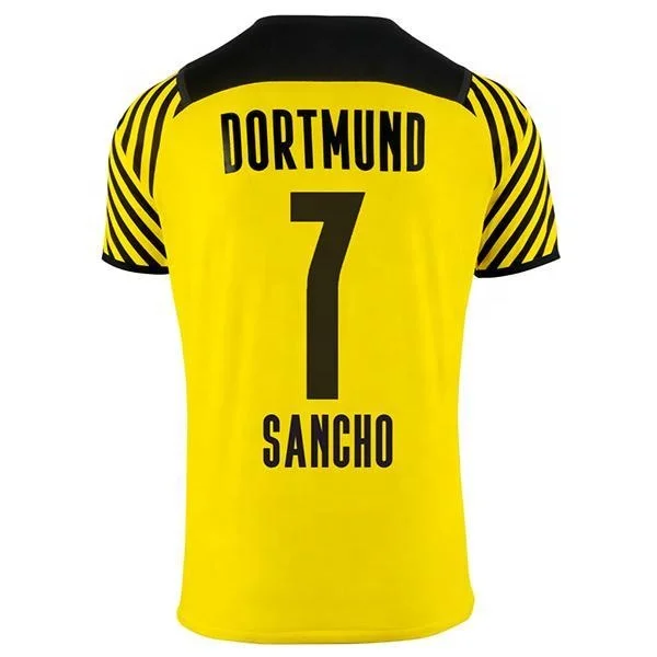 dortmund soccer jersey Borussia 21 22 fourth 4th 2021 2022 home football shirt HAALAND REUS SANCHO men uniform+ kids kit