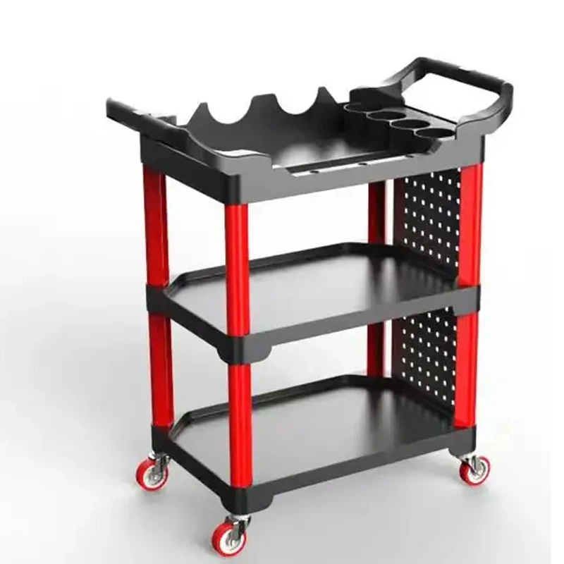 Wholesale Car Repair Storage Cart Removable Rolling Cart Tool Utility 3 Tier Rolling Hand Push Tool Cart Trolley