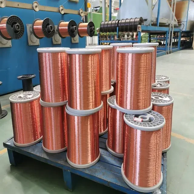 0.012-0.8mm Electric Enameled Copper Wire Professional enameled copper round wire manufacturer