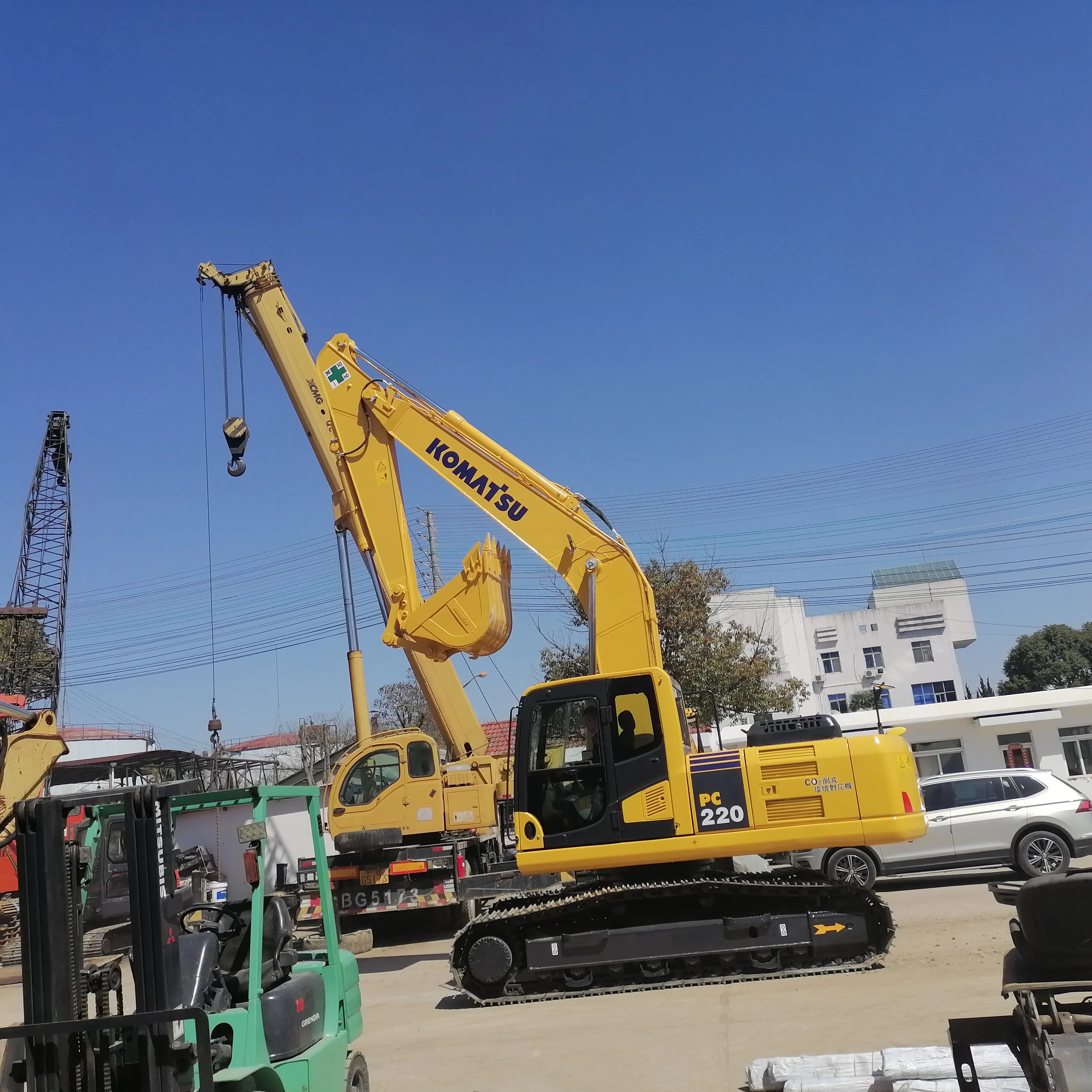 Original of Japan construction machinery Komatsu pc220 excavator good condition digger hydraulic crawler high quality excavator