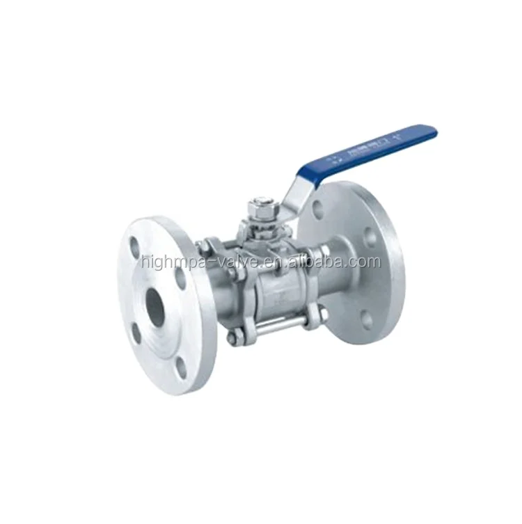 DN 20 high mounting pad ball valve and flanged ball valve with lever