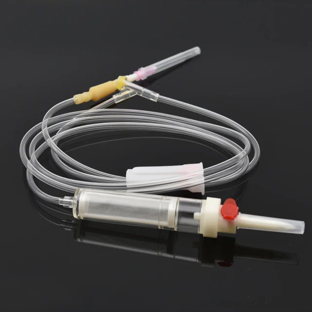 
Disposable Blood Transfusion Set with Blood Filter Needle 18g 