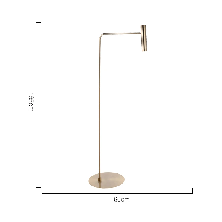 Modern Metal Decoration Contemporary Gold LED Adjustable Design Floor Lamp for Living Room