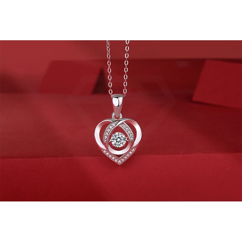 Full Customization Women Necklace Jewelry 925 Silver Pendants Heart Shape Pendant Necklaces For Women Wear