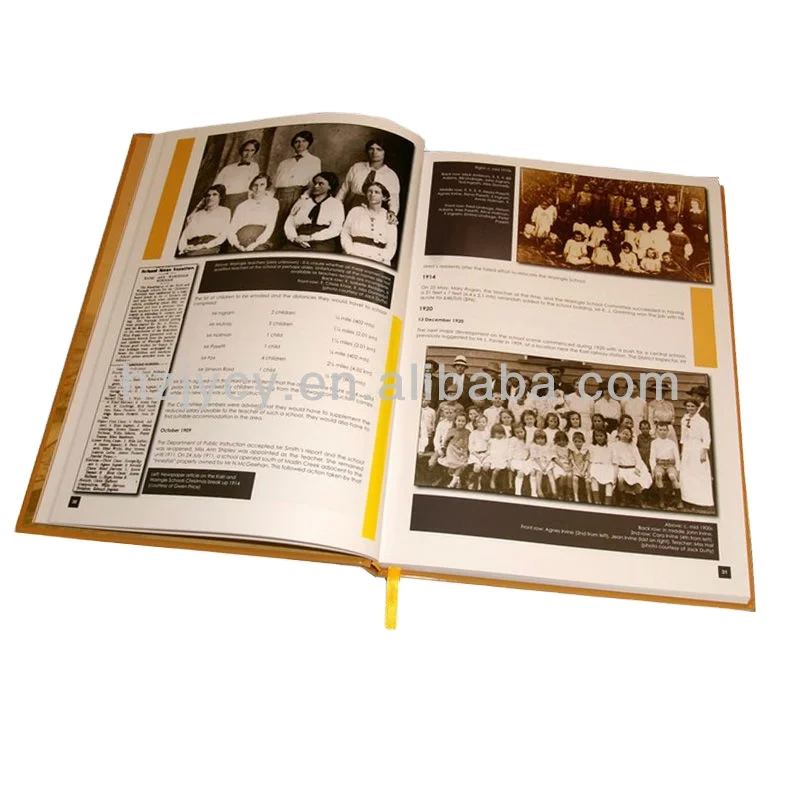 Профессиональный штамп с тиснением в твердом переплете ежегодный школьный ежегодник картонная книга на заказ офсетная печать