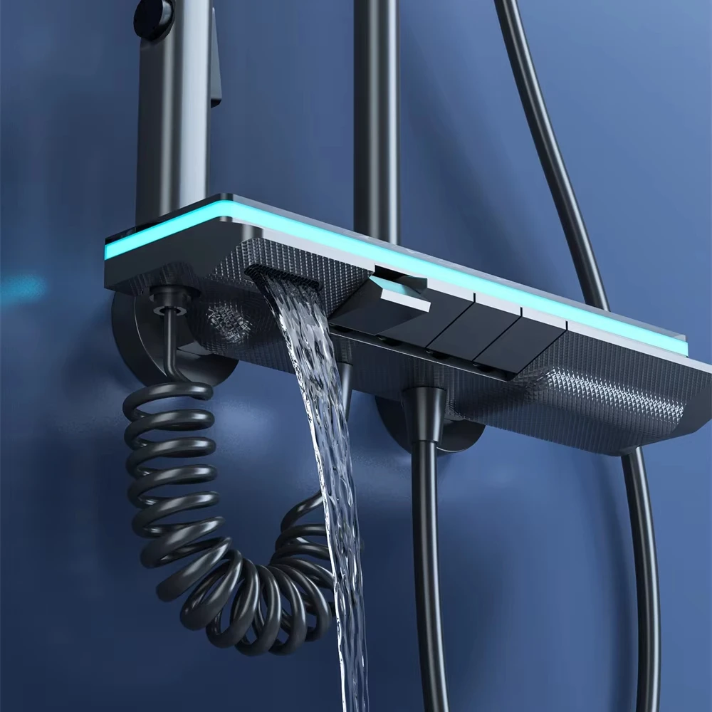 Luxury Brass shower set Thermostatic Control  Shower set  High Quality Shower System