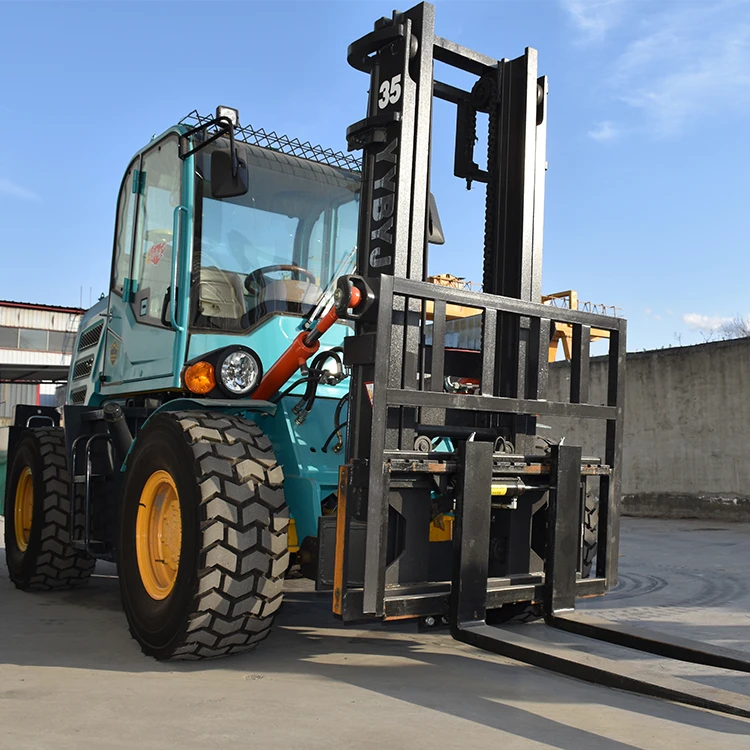 China Superior Quality  4-Wheel Telehandler ALL terrain forklift 5 ton Off-Road All Rough Terrain 3.5 ton