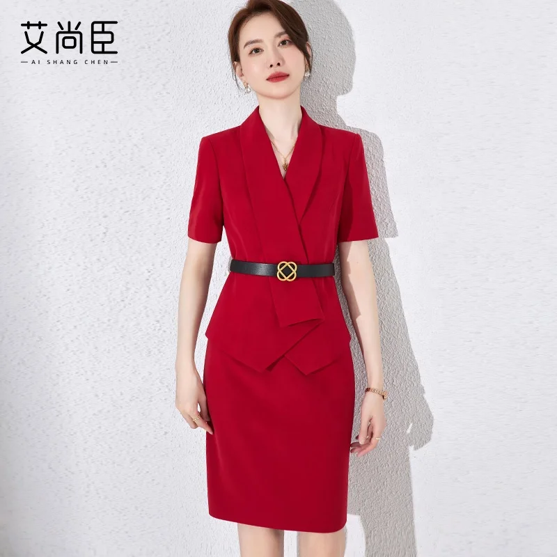 2024 Newest Style Fashion Red Dresses Formal New Year Dress for Special Occasions Formal
