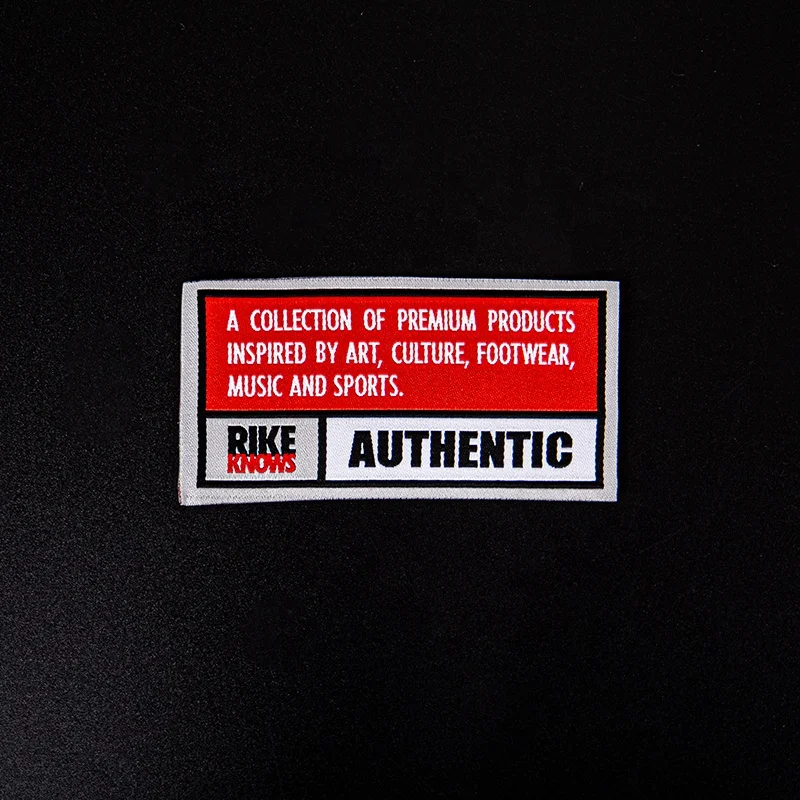 Factory Price High Quality Garment Fabric Labels Custom Own Logo Brand Name Tag Woven Clothing Label Printed Clothing Label