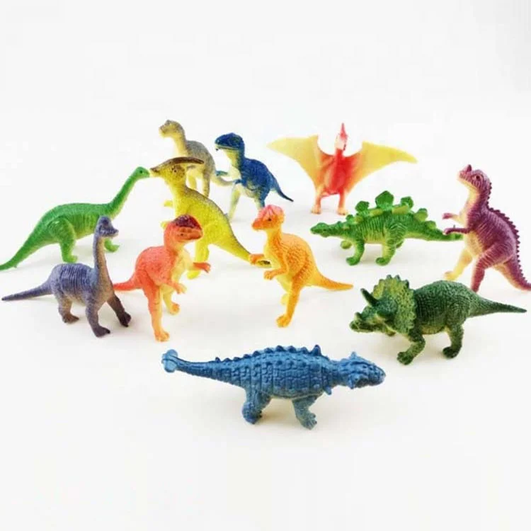 Mini Plastic Simulation Animal Kids Educational Cake Topper Anime Toys Models Dinosaur