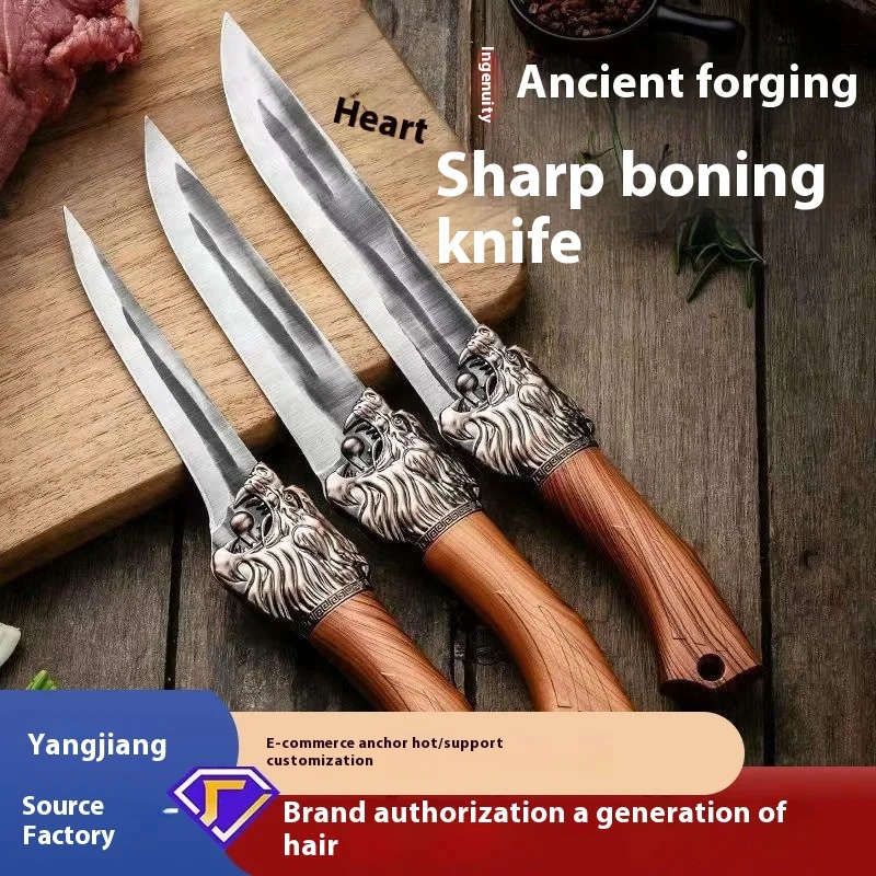 China Quality Manufacturer kitchen knife tools  set box cattle slaughter forged kitchen knife set