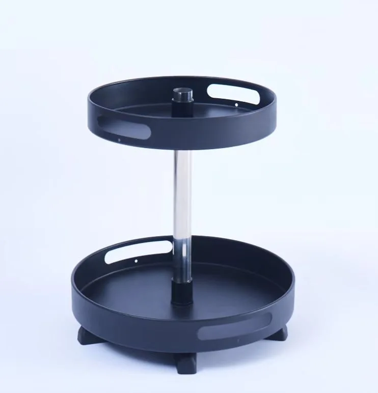 Metal Rotating Spice Rack  Kitchen Spice Rack Shelf  Kitchen Organizer for Counter Refrigerator  Cabinet  Dish Turntable