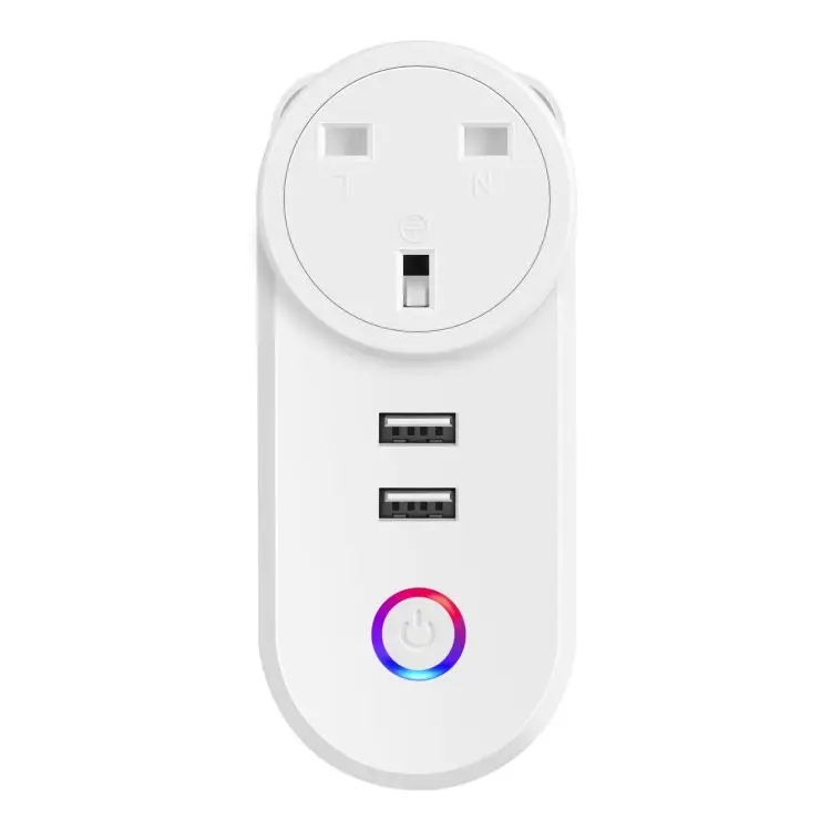 Shuwei 16a Uk Standard Zigbee Tuya Smart Life Remote Control Wifi Smart Usb Plug Socket