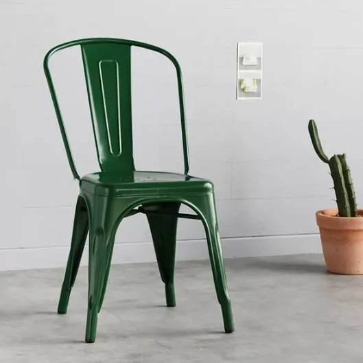 wholesale china metal iron frame dining chair beautiful tolix chairs for living room manufacturing
