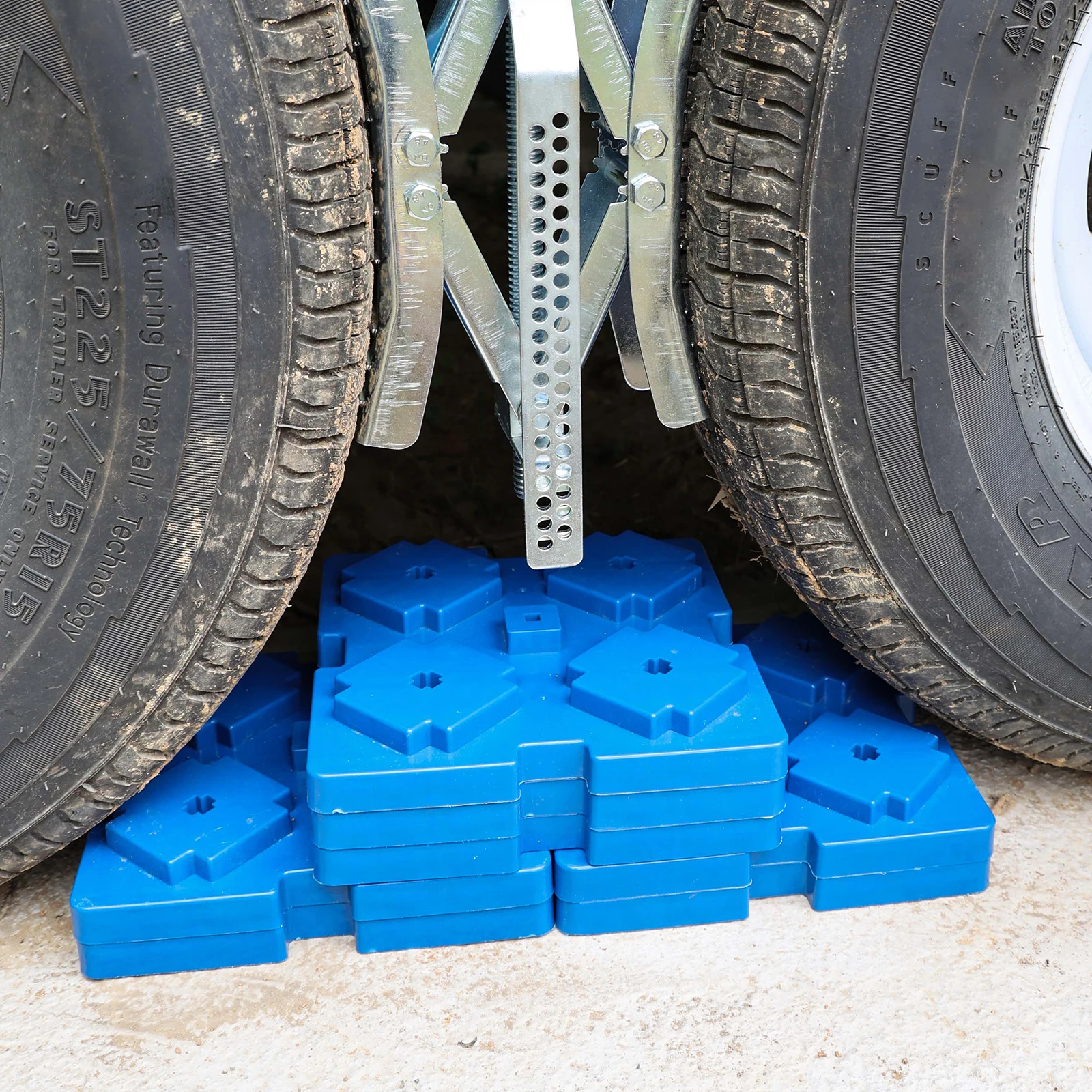 RV Leveling Blocks 10PCS Per Set with a Black Carry Bag, Camper Leveler System for RV Travel Trailer Motorhome