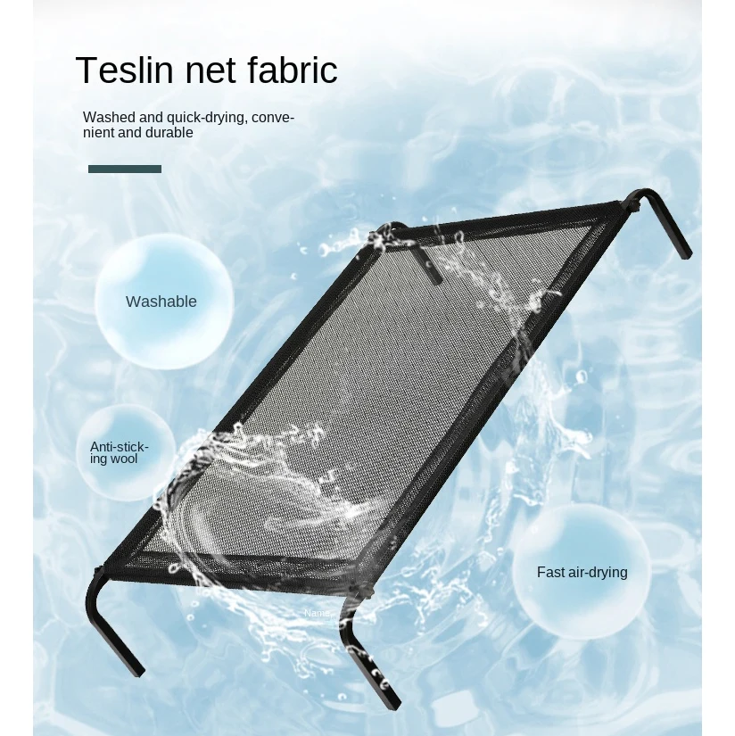 Wholesale Extra Large Bed Portable Cool Pet Cot With Breathable Mesh Skid-resistant Feet Elevated Dog Bed