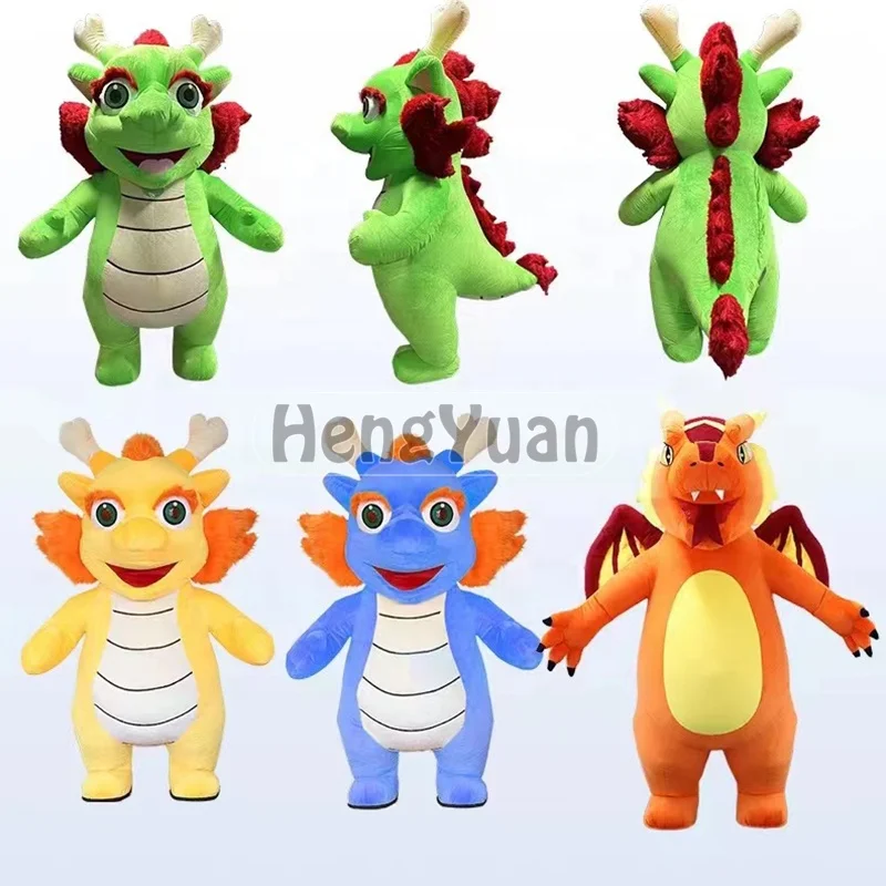 Hengyuan Dancing giant inflatable giant dragon costume for girl Chinese new year christmas halloween Anime Game Mascot