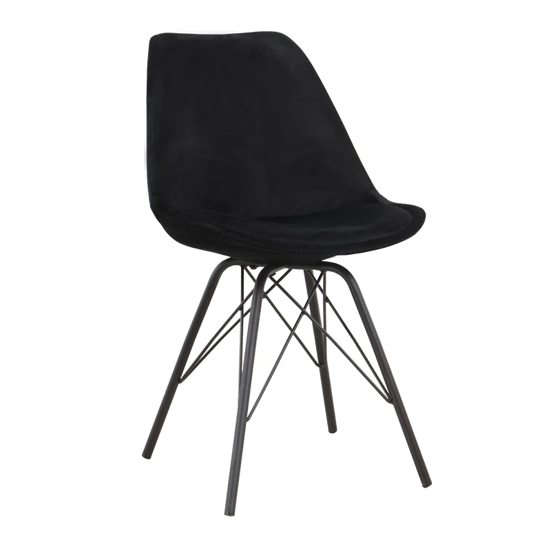 High Chair Black Metal Legs Velvet Suppliers Chair Velvet Chair With Black Metal Leg