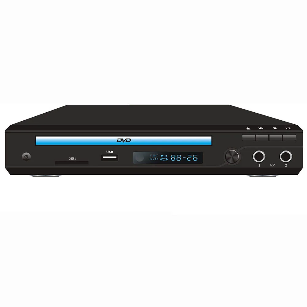 High Quality Wholesale Custom with cheap price mini dvd player with usb port copying function with remote control