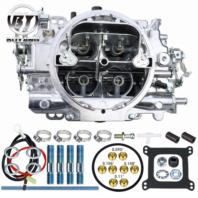 New 1405 Carburetor Carb For Edelbrock 1405 Holley 9904 600 CFM 600CFM 4MV 4 Barrel Square-Flange Manual Choke Carb