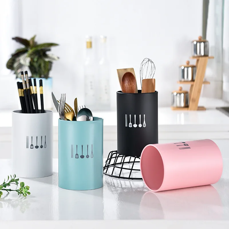 Stainless steel kitchen organizer tools stand kitchen utensil holder cutlery drainer holder easily organize your knives, forks