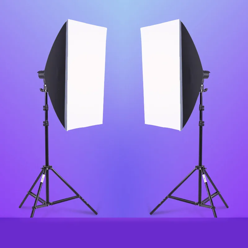 
Photographic equipment double light softbox kit fill light photography light for studio 