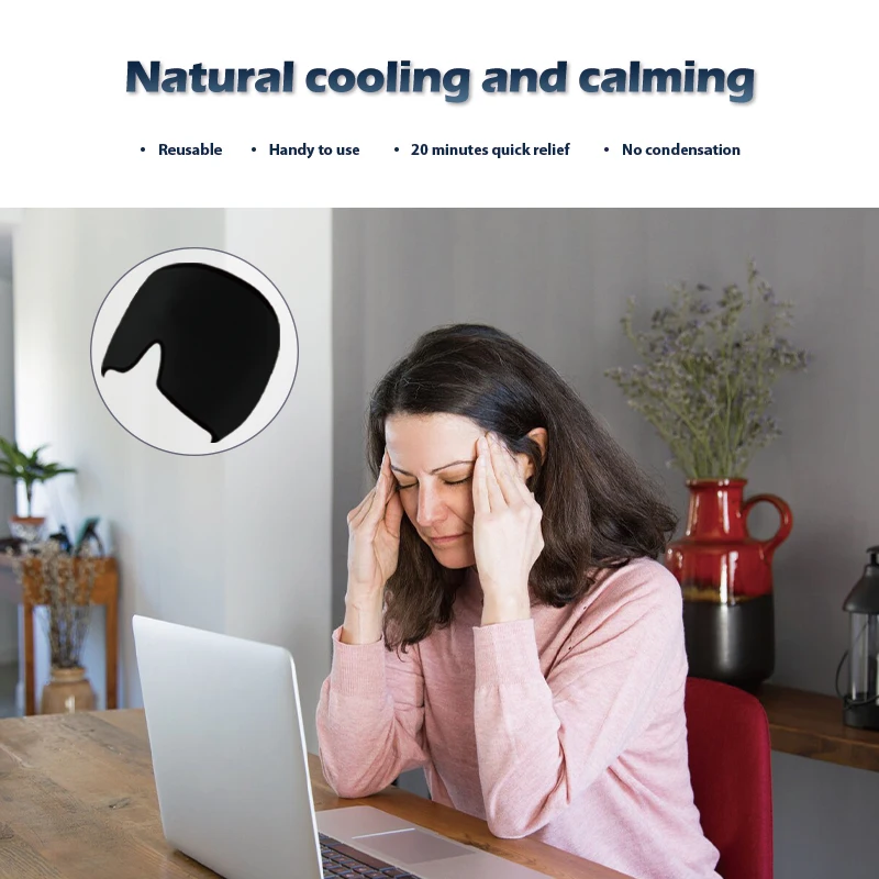 Hot sales Hot Compress Cold Therapy Head Wrap Gel Ice Headache Hat Migraine Relief Cap