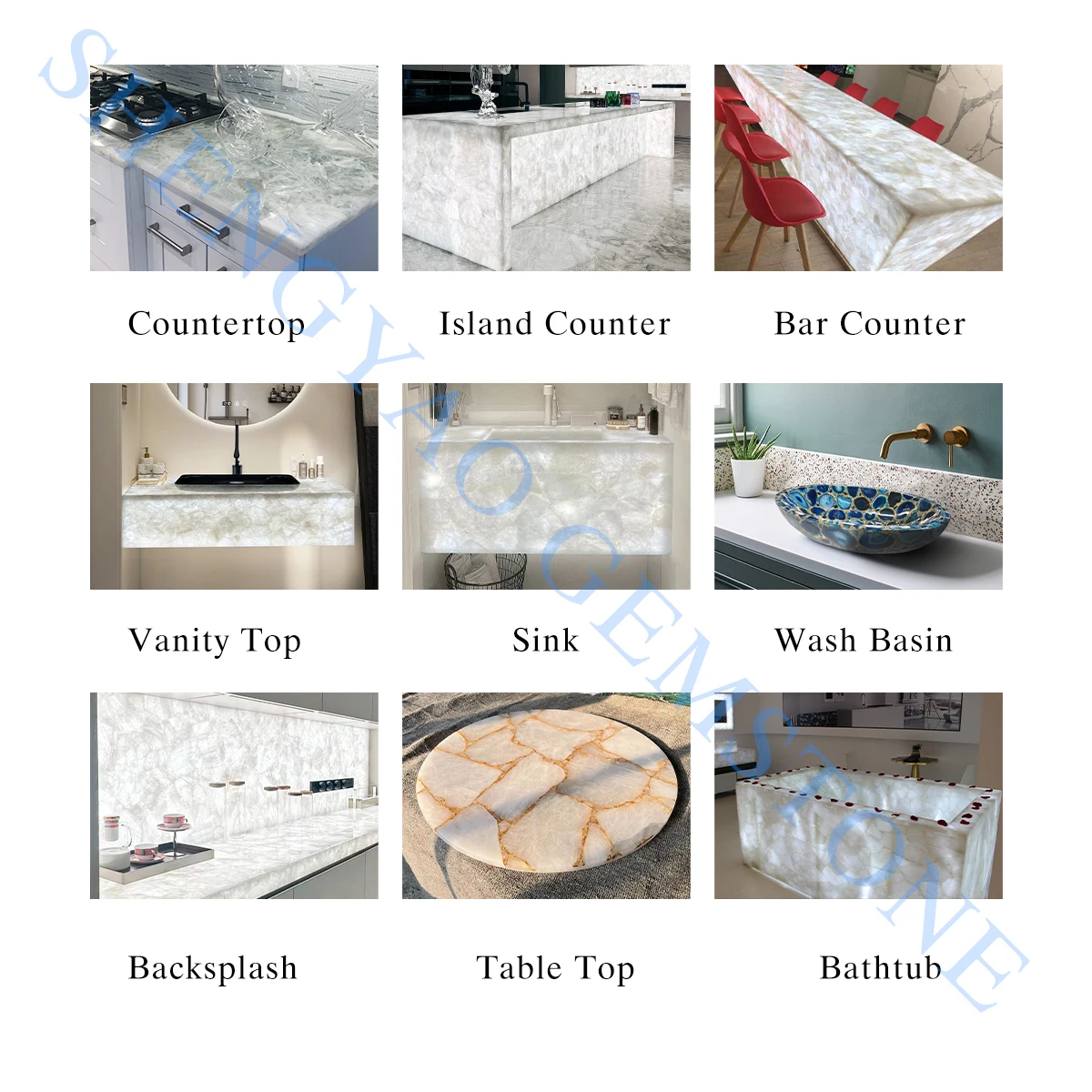 Natural Polished Luxury Backlit Yellow Crystal Quartz Translucent Stone Marble For Wall Decoration Bar Countertop