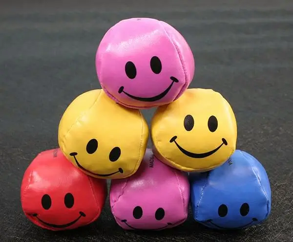 Детская игрушка тканый жонглинг мяч Детская игрушка вязаный хоккей мешок Детская игрушка под заказ мешок для ног