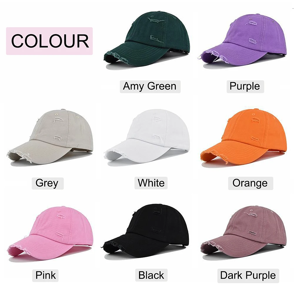 Custom Logo Washed Distressed Vintage Baseball Cap 100% Cotton Polo Style Plain Blank Adjustable Truck Fishing Sports Dad Hat