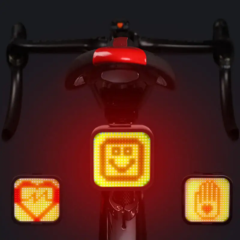 Intelligent Bike Tail Light eBike Rear Light Usb Rechargeable Waterproof rear light waterproof mountain road