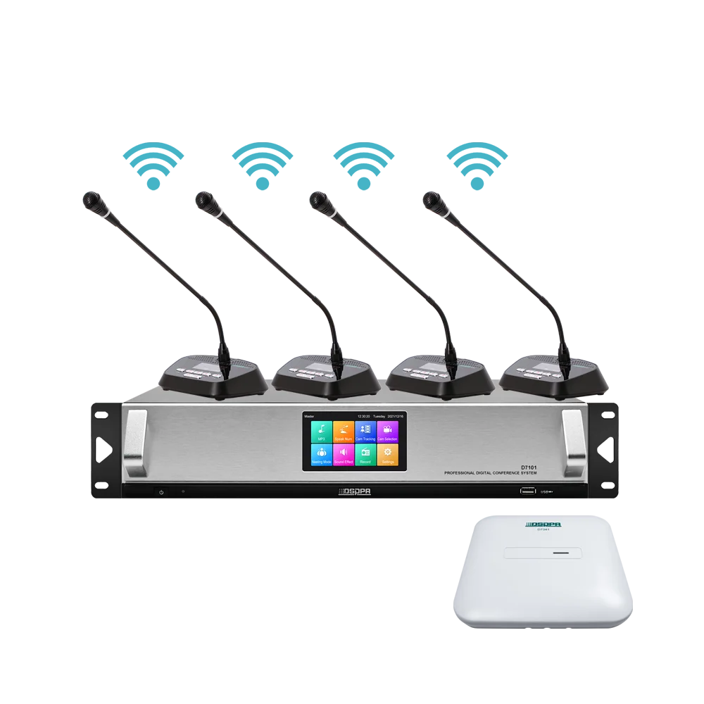 DSPPA Chairman Delegate Wireless Voting Microphone 5G Wifi Conference System