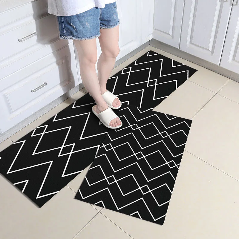 Anti fatigue Water-proof Custom PVC Anti-Slip Kitchen Runner Mat Floor Mat Sets Non Slip Kitchen Rug