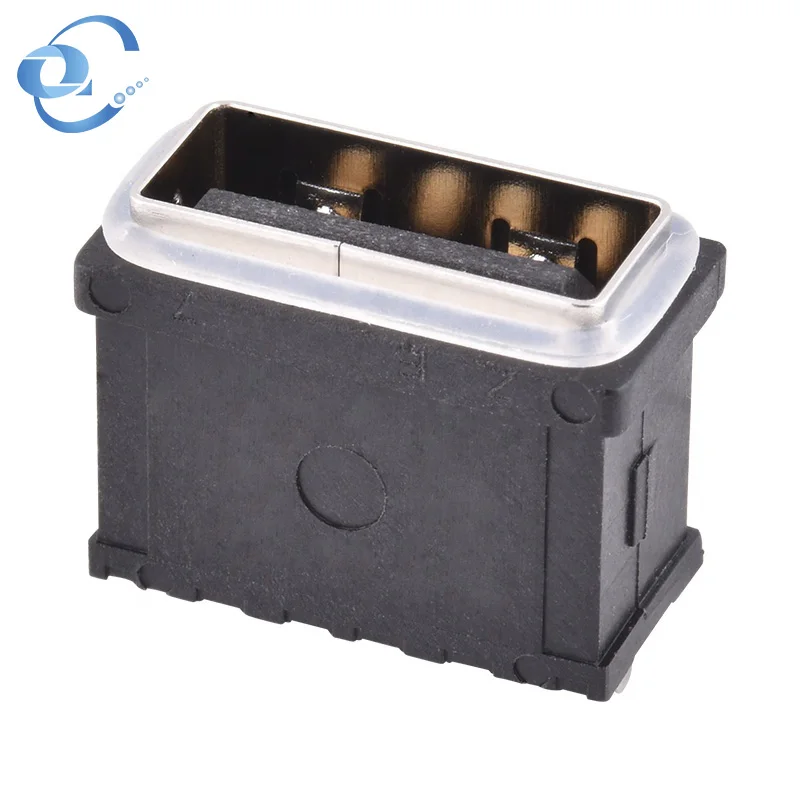 Vertical 180 Degrees Usb C Socket IPX8 Connector 4p Waterproof