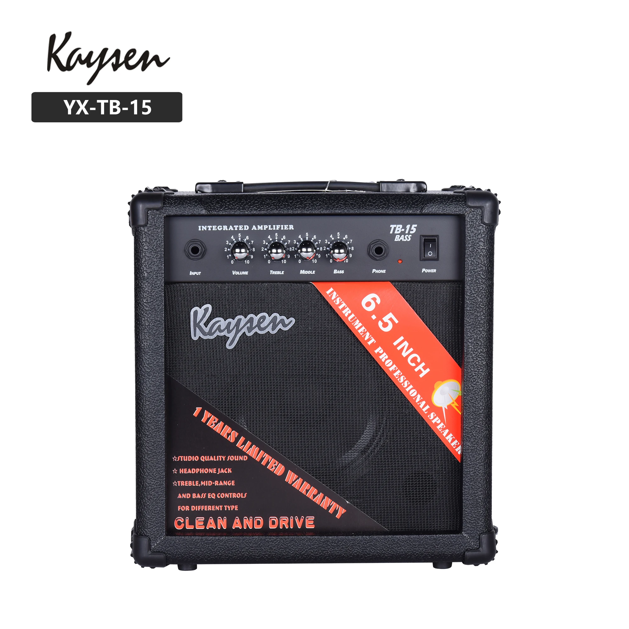 Wholesale15-Watt Slim Electric Bass Guitar Amplifier black colors
