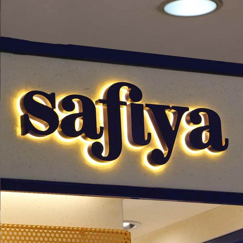 3D Mini Outdoor Advertising Design Led Front Luminous Back Channel Waterproof