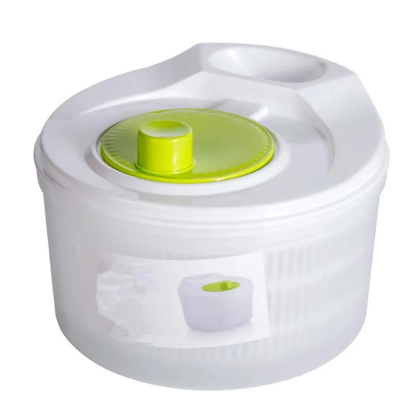 5L Salad Dryer Spinners with Vegetable Basket Household Fruit Dehydrator Drainer Manual Washer for Kitchen