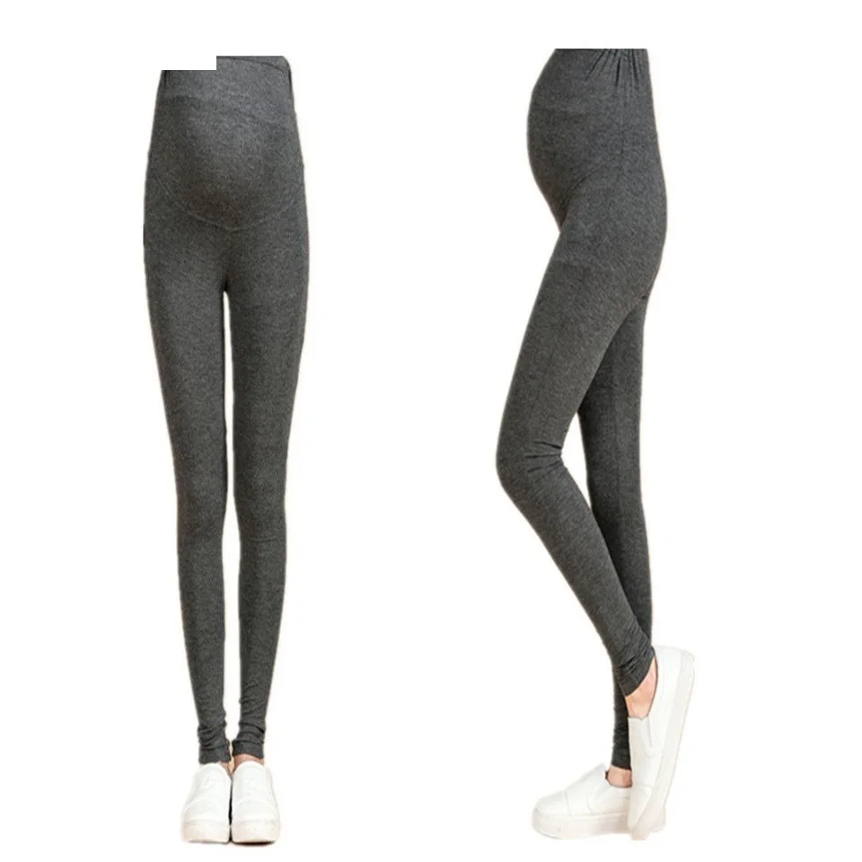 
Waist Abdominal Pregnancy Leggings Maternity Modal Pregnancy Tights Pregnant Women Plain Gray Trousers 2021 new 