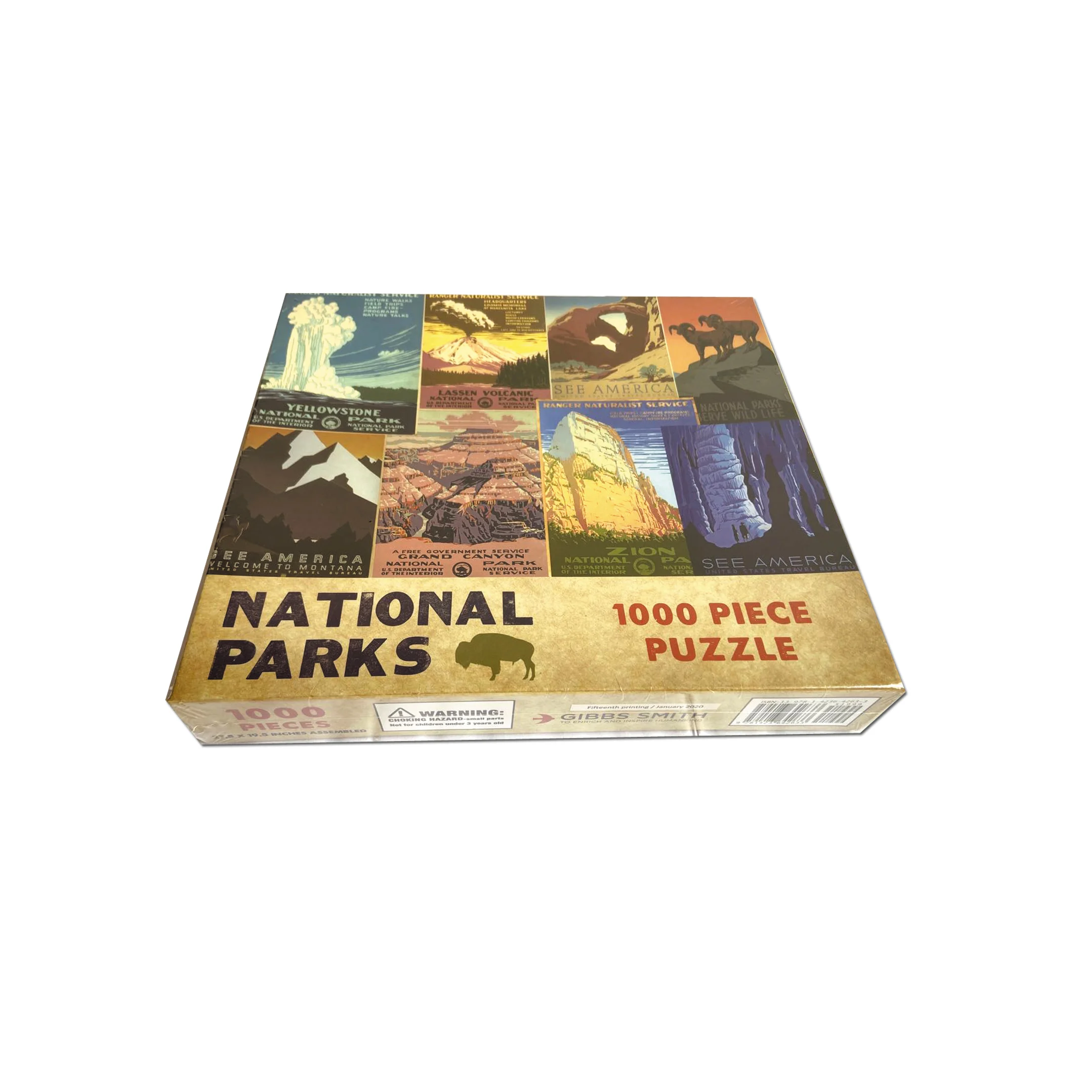 National Parks Large Size Adults And Teens 1000 Piece Jigsaw Puzzle