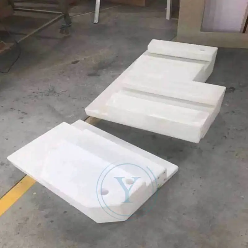 White Square L Type rotational plastic RV water tank Special-shaped plastic forklift bucket Urea tank for agricultural machinery