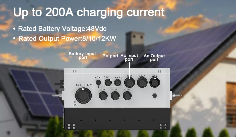 Китайский производитель Лучшая цена SE-8KW/10 кВт/12KW-SP трехфазный Солнечный автономный инвертор 60 Гц переменного тока мощность MPPT