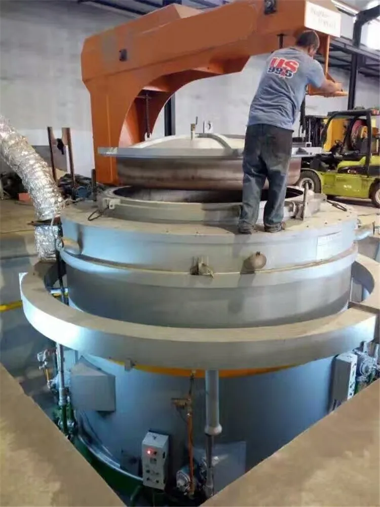 
pit type electrical heating vacuum heat treatment annealing oven for copper clad steel wire 