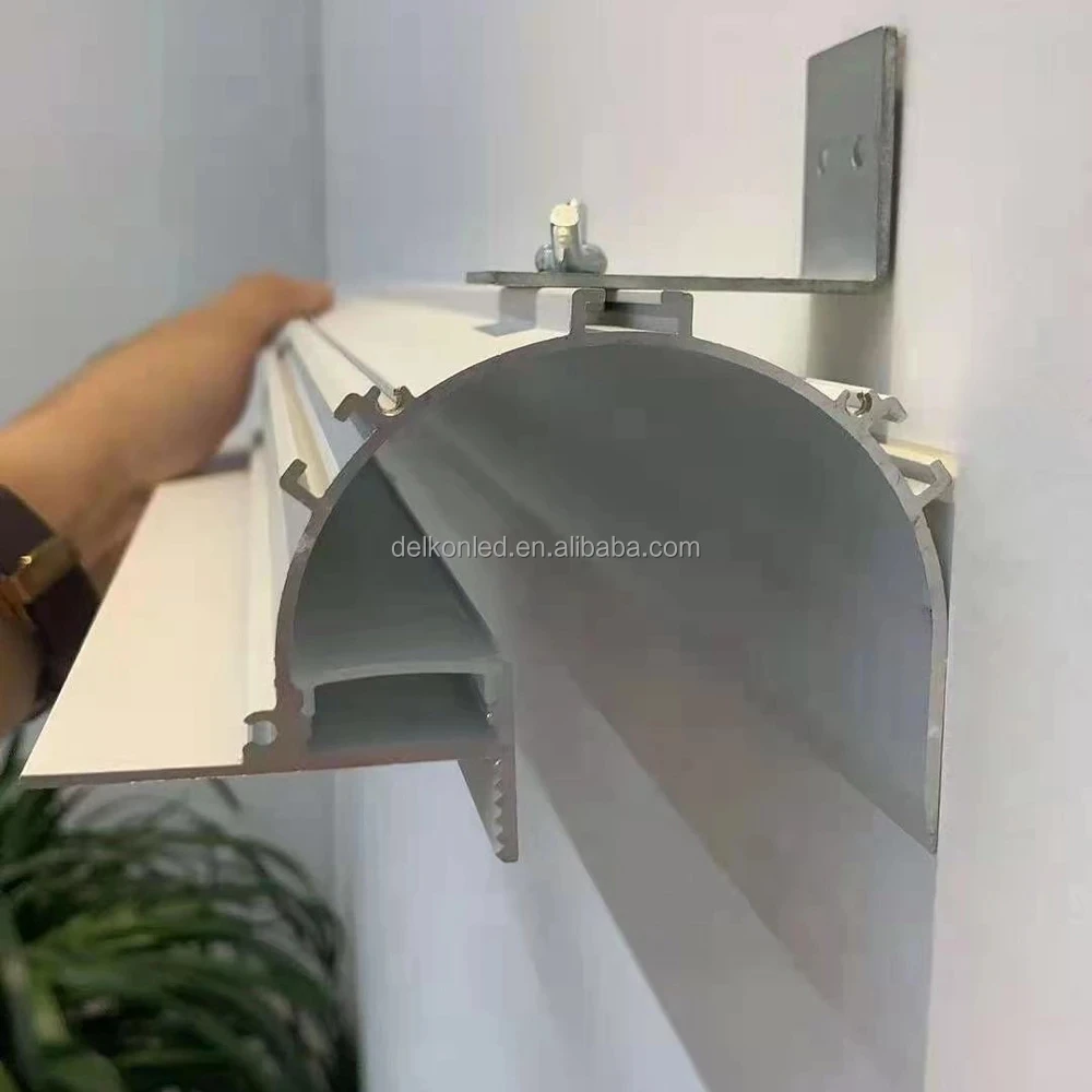 101*68mm Cove Lighting Wall/Ceiling Plaster LED Drywall Aluminium Profile for Indoor Architectural Lighting