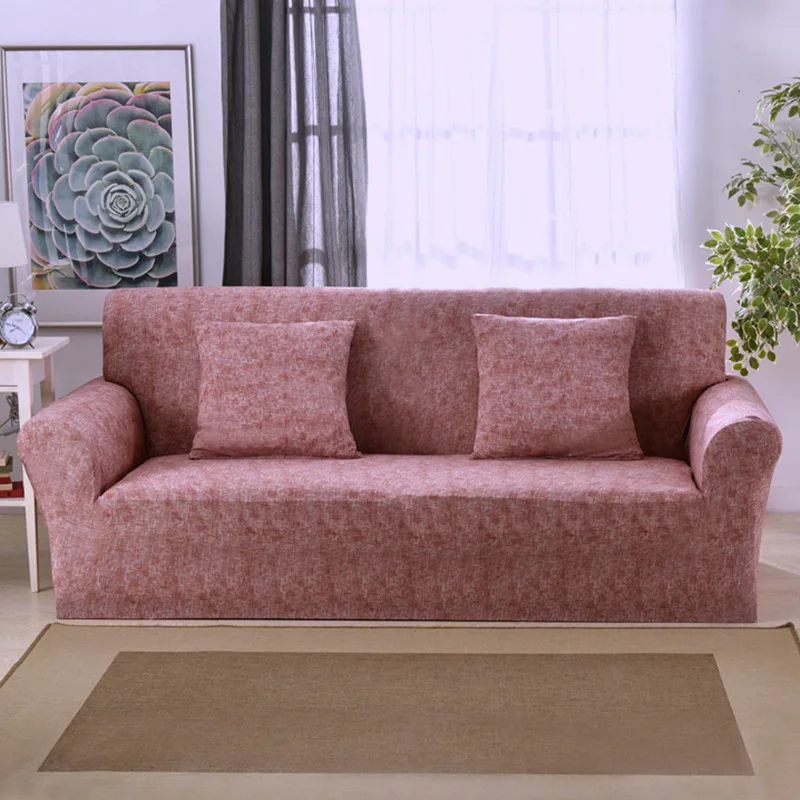 New Design Linen Color Polyester Spandex Chair Slipcover Stretch 2 Seater 3 Seater Sofa Covers