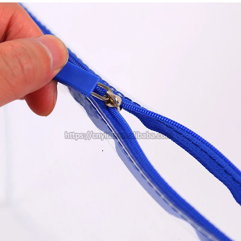  Goods in Stock Waterproof Clear Transparent A4 A5 A6 Poly Plastic Slider Zipper Envelope Sewed PVC File Bag