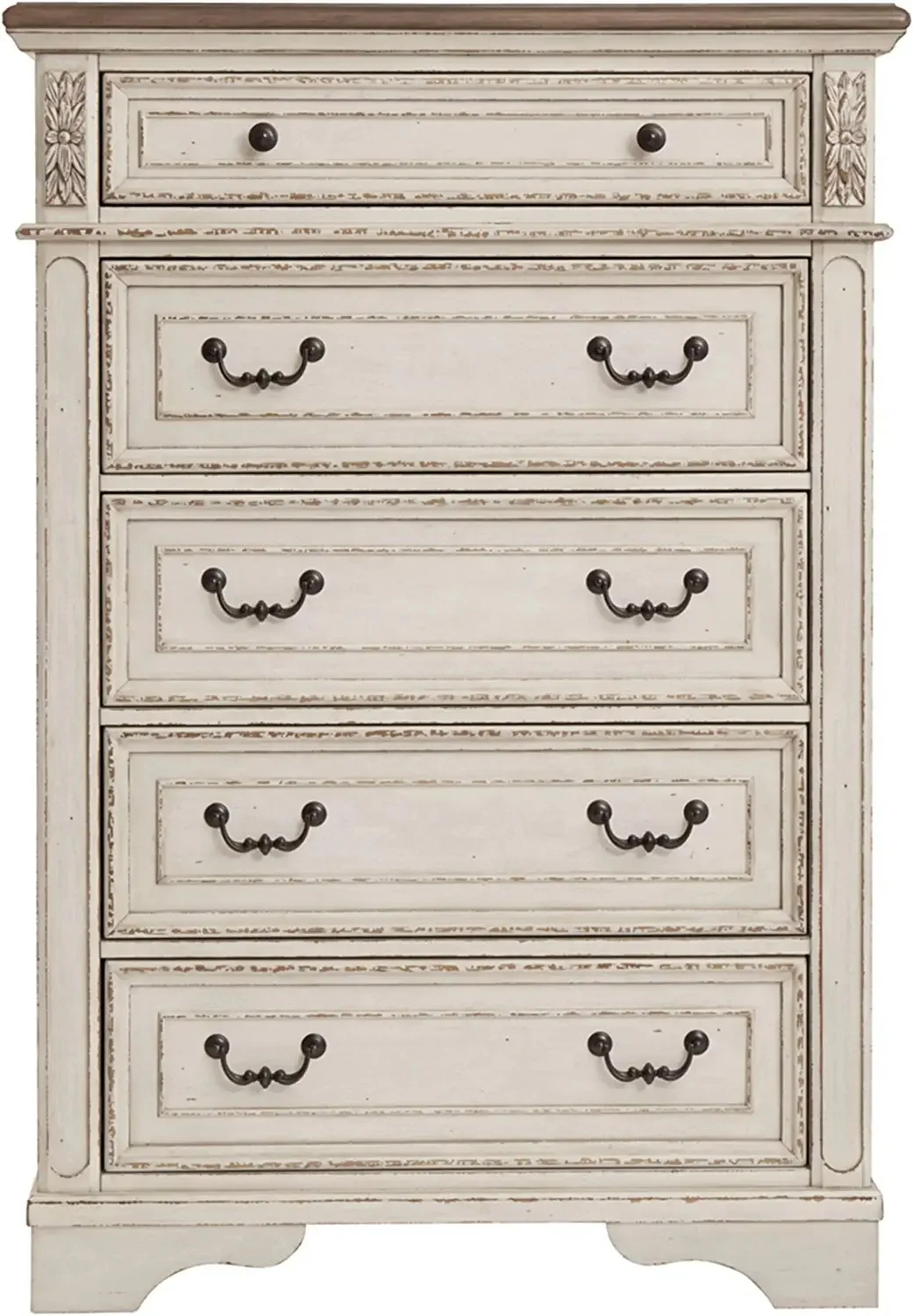 Factory direct selling living room furniture french country classic style high chest of drawers