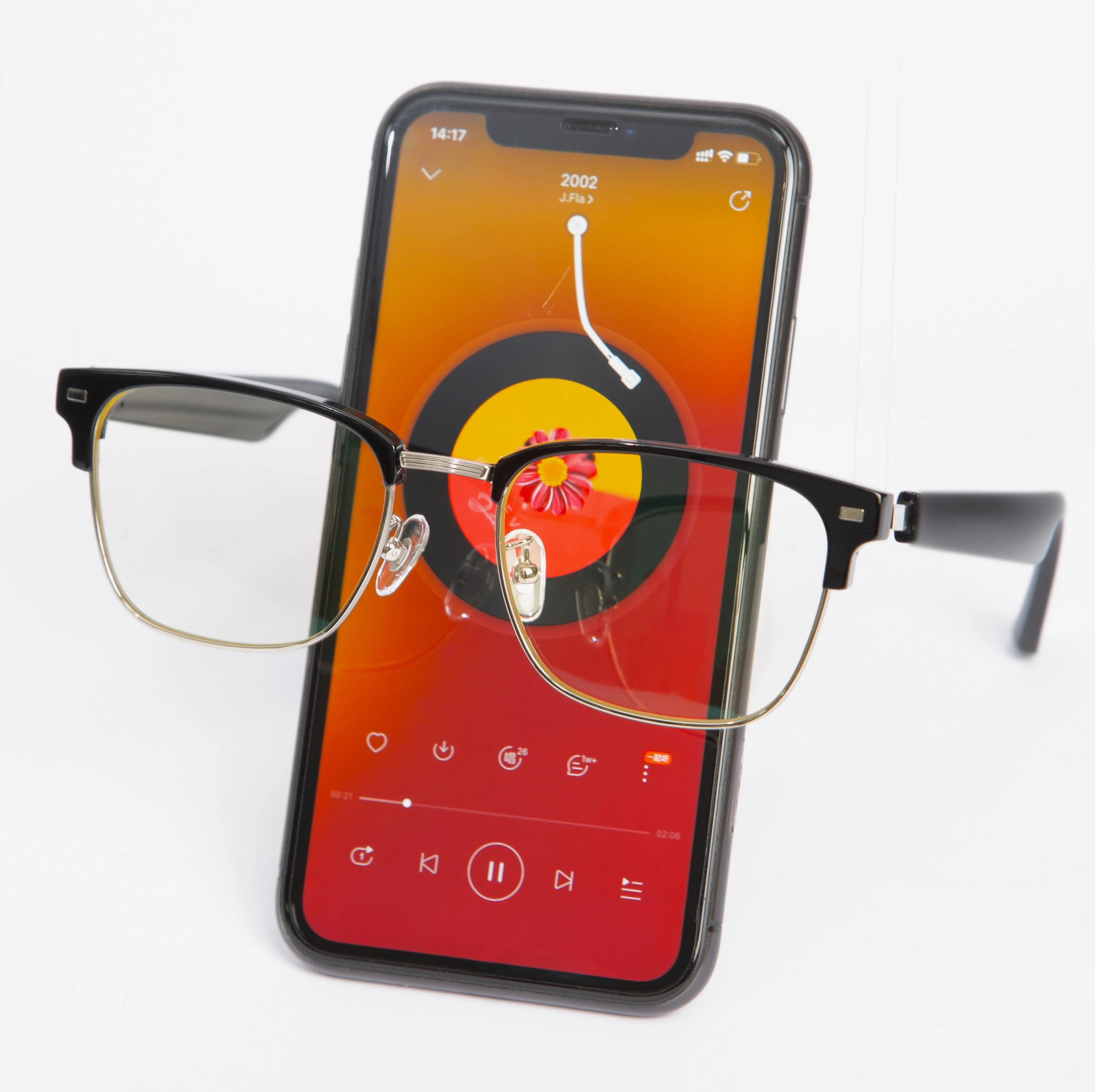 Популярные дизайнерские умные очки с металлическими дужками и защитой от синего света, поляризованные музыкальные очки с поддержкой Bluetooth для повседневной жизни